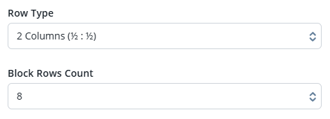 Page Builder Row Configuration options