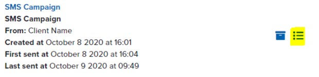 SMS failure logs