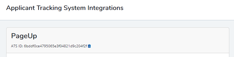 Workflow ATS ID Field