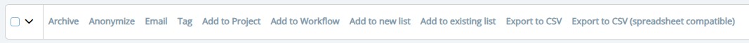 CRM Grid Bulk Actions