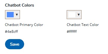 chatbot styling colors