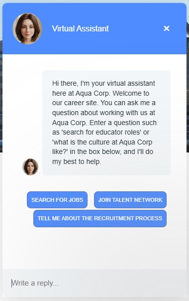 Chatbot Welcome Message Example