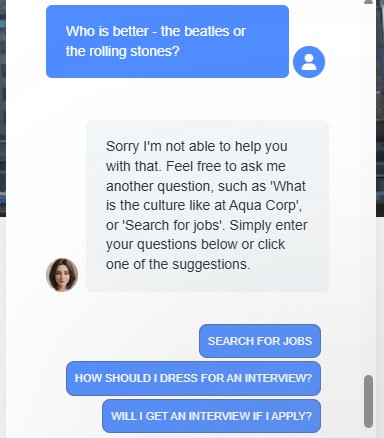 Chatbot Fallback Success Message